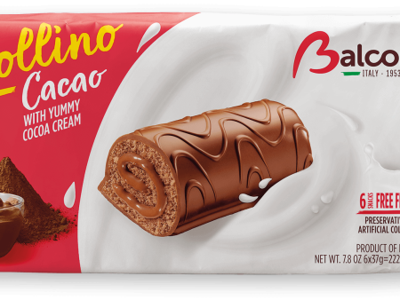 Sponge Cakes with Cocoa Filling (Rollino) 6pc For Sale