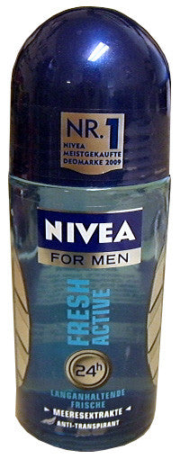 Nivea FRESH Active For Men Roll-On Deodorant, 50ml Fashion