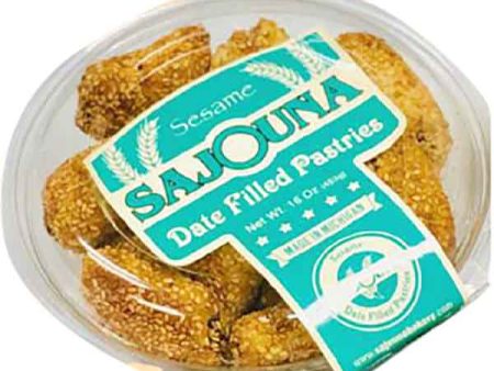 Date Filled Pastries with Sesame Seeds (Sajouna) 16oz For Cheap