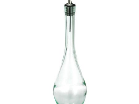 Siena Green Tint Glass Oil Bottle with Pourer, 16 oz Supply