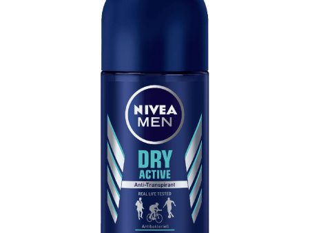 Nivea Dry For Men Roll-On Deodorant, 50ml Supply