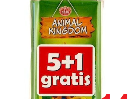 Animal Kingdom Milk Chocolate with sticker, CASE, 14 x (6x15g) 84 Pcs on Sale