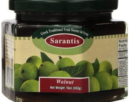 Green Walnut Preserve (Sarantis) 16oz (453g) For Cheap