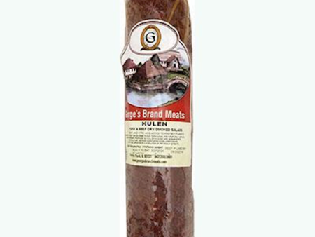 KULEN, Pork and Beef Dry Smoked Salami (George s) approx. 1 lb Hot on Sale