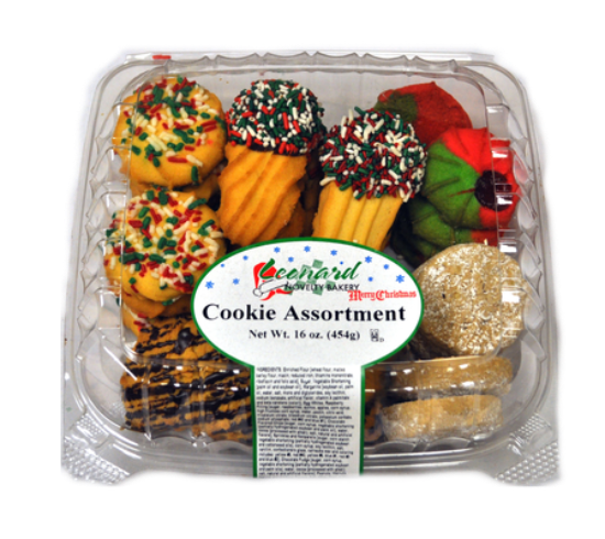 Christmas Cookie Assortment (Leonard Bakery) 16 oz (454g) Supply