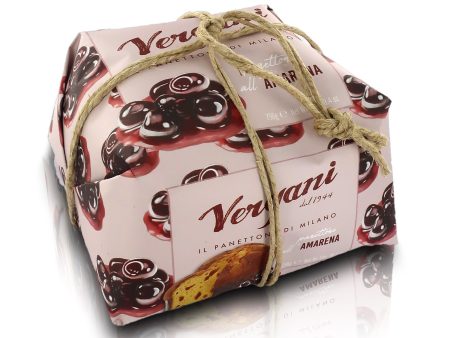 Panettone with Black Cherry (Vergani) 750g For Discount