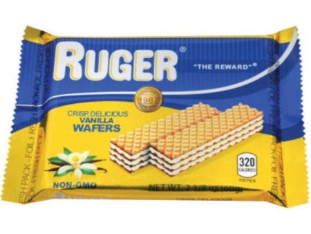 Ruger Vanilla Flavored Wafers, 60g For Cheap