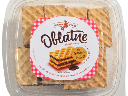 Granny Vikki Oblatne Cocoa Karamel Wafers, 270g Supply