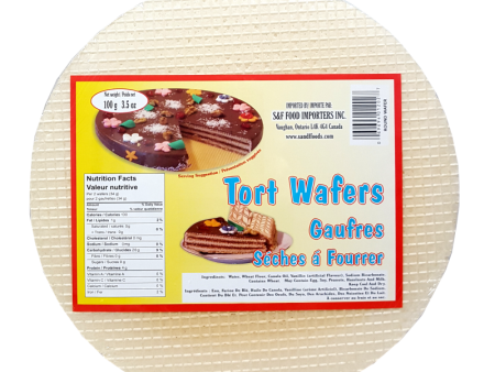 Tort Wafers 6 sheets, ROUND (S&F) 100g (3.5 oz) or Franzeluta Brand Online now