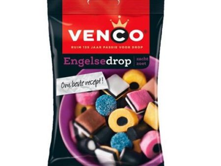 Venco Engelse Drop, Assorted English Licorice, 4.4 oz ( 127g) Online now