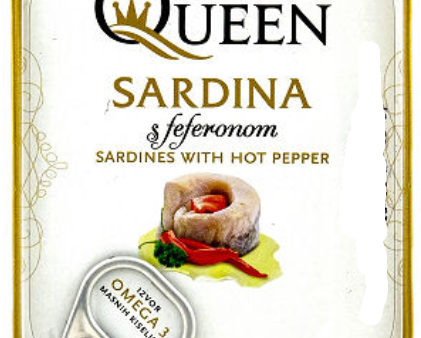 Adriatic Queen Sardines with Hot Pepper in Vegetable Oil, 105g Hot on Sale