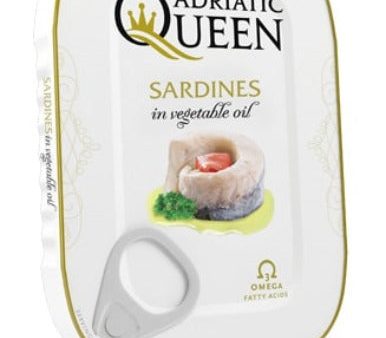 Adriatic Queen Sardines in Vegetable Oil, 105g Cheap