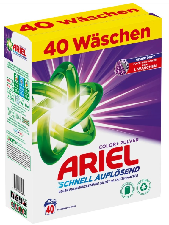 ARIEL Color Detergent Powder, 2.4 kg Hot on Sale