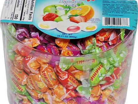 Center Filled Soft Chewy Candy, Assorted Fruits (Shahia) 800g on Sale