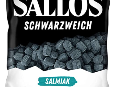 Sallos Schwarzweich Salmiak, Softer Lakritz (Villosa) 200g Online now