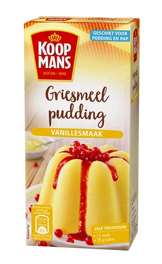 Koopmans Vanilla Semolina (Griesmeel) Pudding Mix, 500g For Sale