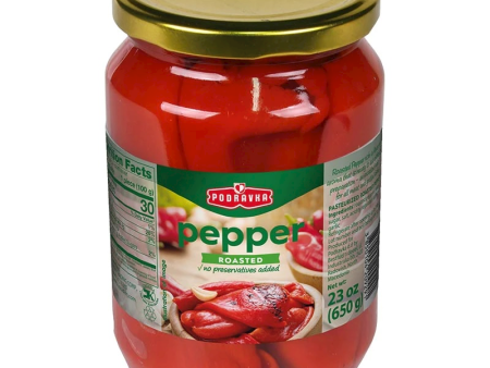 Red Roasted Peppers with Garlic (Podravka) 23 oz (650 g) Sale