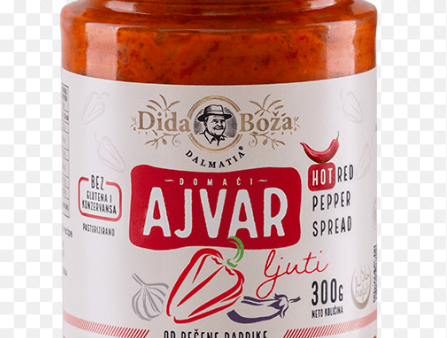 Domaci Ajvar, Red Pepper Spread - Hot (Dida Boza) 300g Online Hot Sale