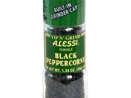 Alessi Black Peppercorns with Grinder 1.34oz (38g) Cheap