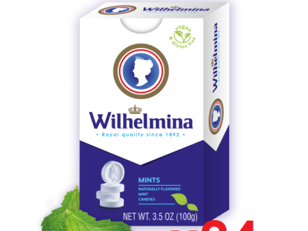 Wilhelmina Mints CASE (24 x 3.5 oz (100g)) Online