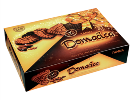 Tamna-Dark Chocolate Coated Tea Biscuits (Kras) Domacica Tamna, 275g Supply