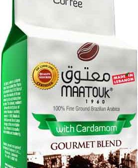 Maatouk Ground Coffee, Gourmet Blend with Cardamom, 450g Fashion