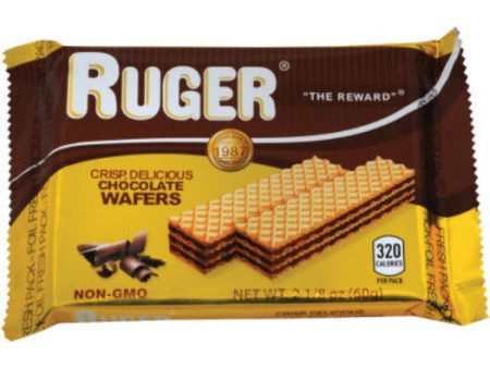 Ruger Chocolate Flavored Wafers, 60g Fashion