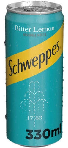 Schweppes Original Bitter Lemon, 330 ml Can Online Hot Sale