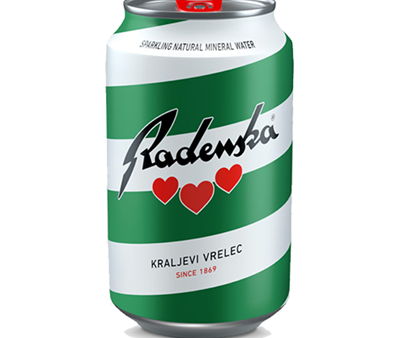 Radenska Mineral Water CASE (24 x 330 ml Cans) Hot on Sale